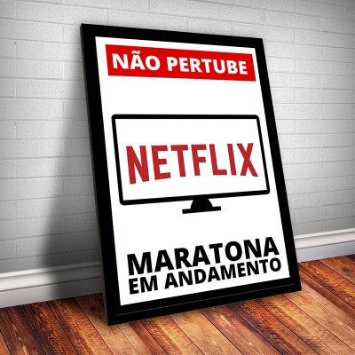 Placa Decorativa Geek Netflix